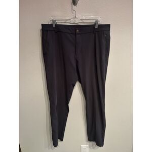 Lululemon Commission Pants Classic Warpstreme Dark Gray Mens Size 36 36x32